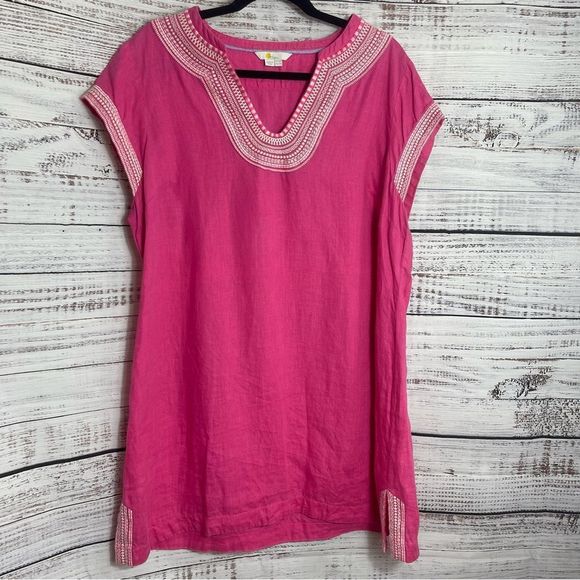 Boden Pink Embroidered Dress - Picture 2 of 11